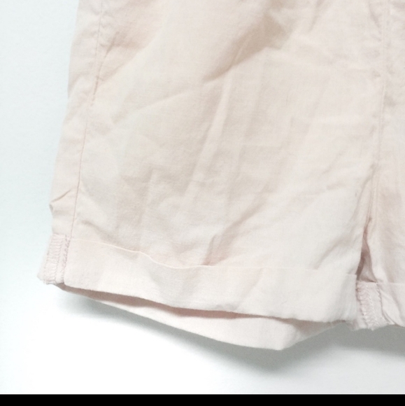12/$30 🍄 H&M Blush Pink Linen Like Shorts - Picture 2 of 4